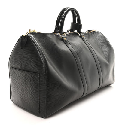 Louis Vuitton Epi Keepall 45 Black 2 of 9
