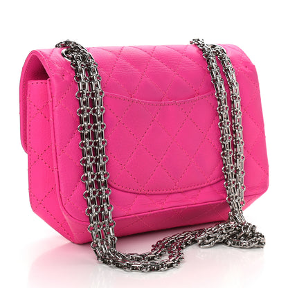 Chanel Goatskin Quilted 2.55 Reissue Mini Flap Fluorescent Pink 3 of 9