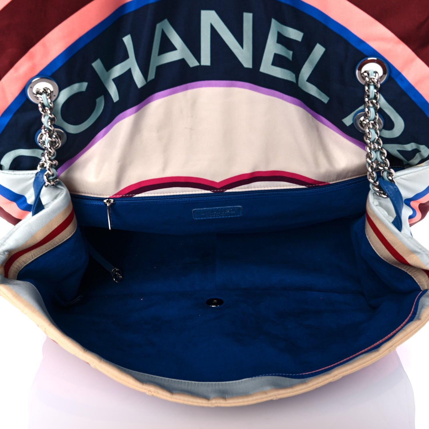 Chanel Fabric Quilted Printed XXL Flap Multicolor 4 of 11