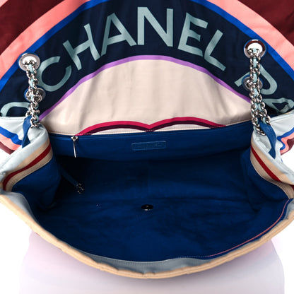 Chanel Fabric Quilted Printed XXL Flap Multicolor 4 of 11