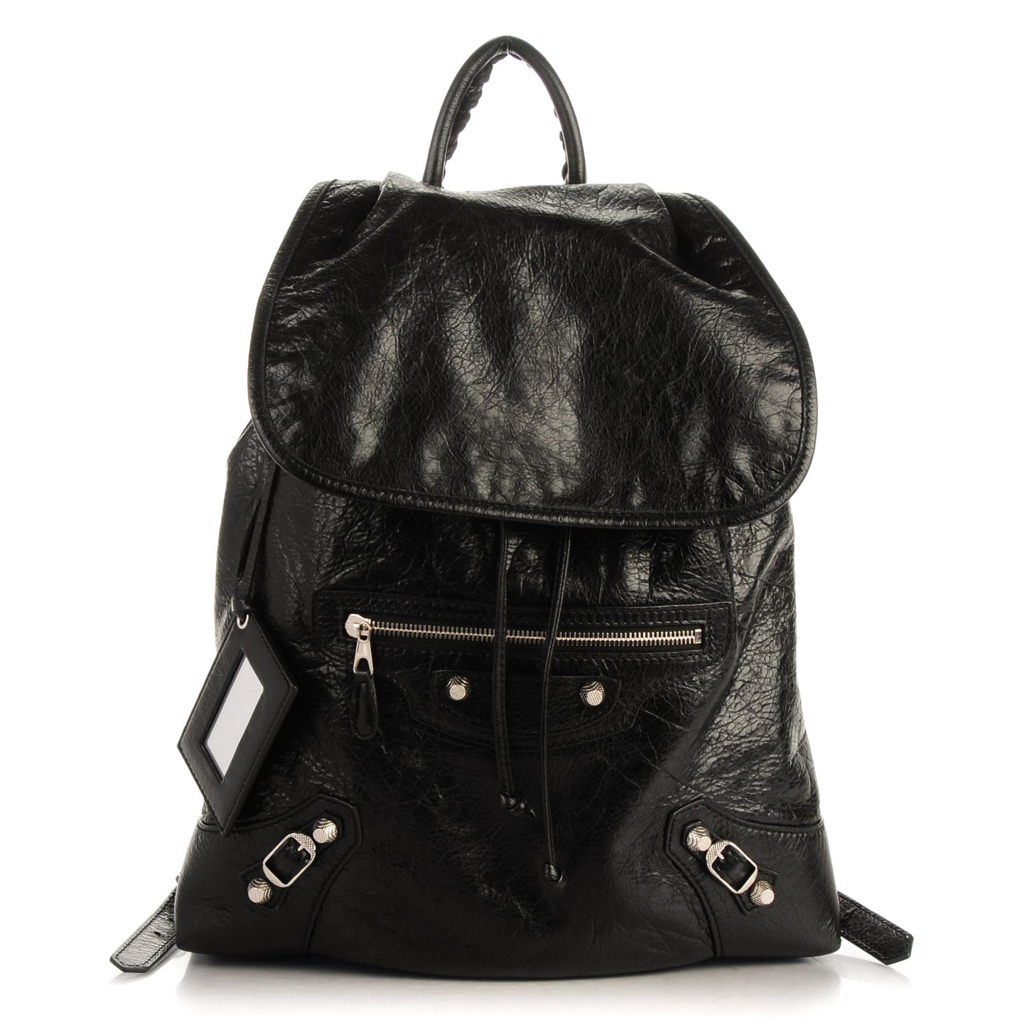 Agneau Giant 12 Silver Hardware S Traveler Backpack Black