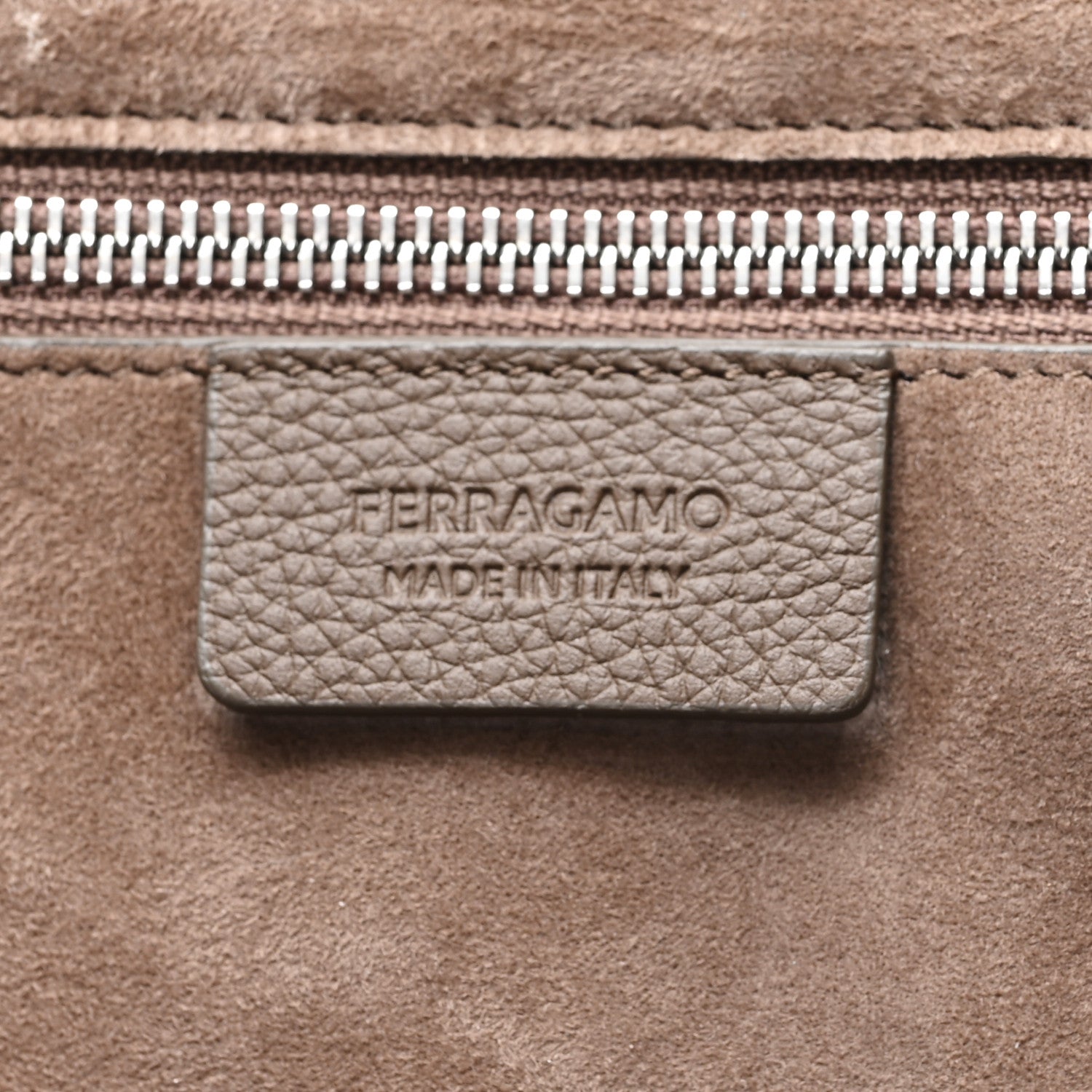 Salvatore Ferragamo Calfskin Firenze East West Tote Bag Clay 6 of 12
