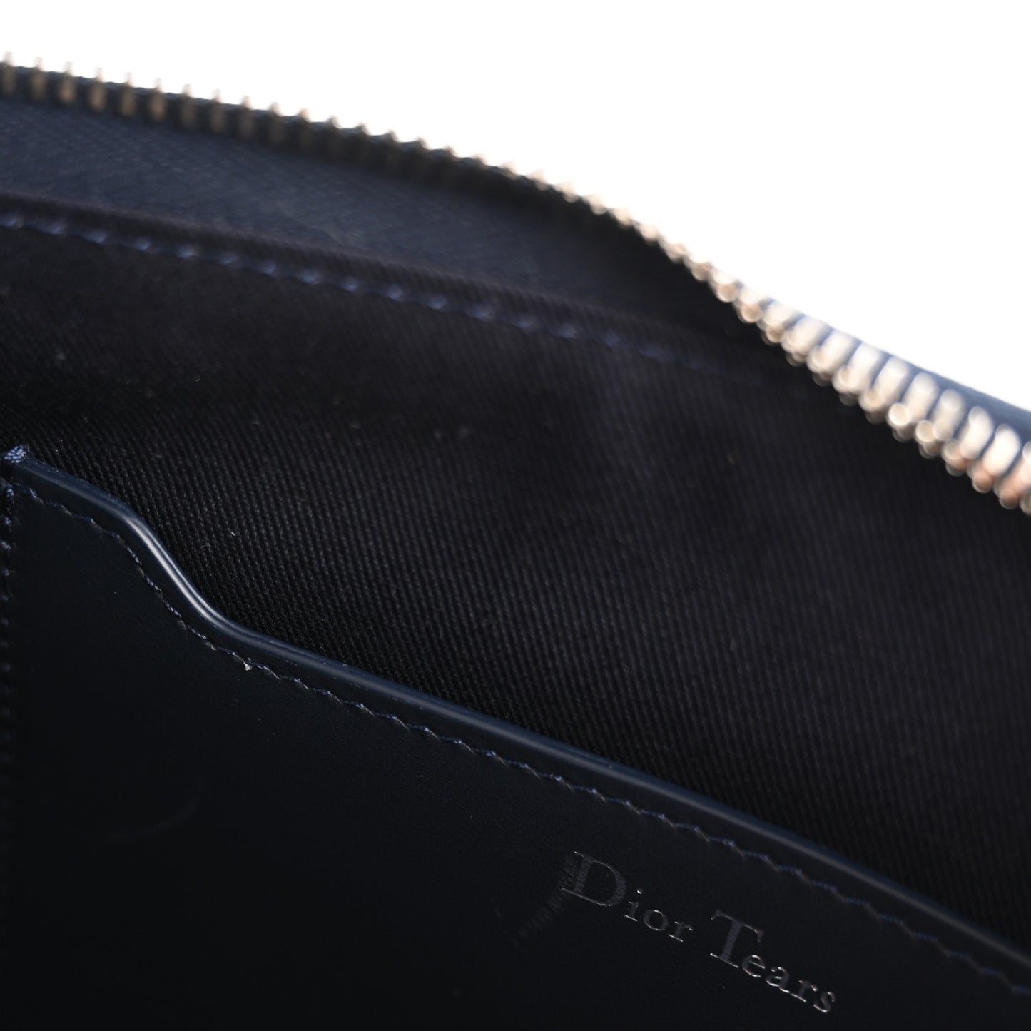 x Denim Tears A5 Oblique Flat Pouch Wristlet Blue