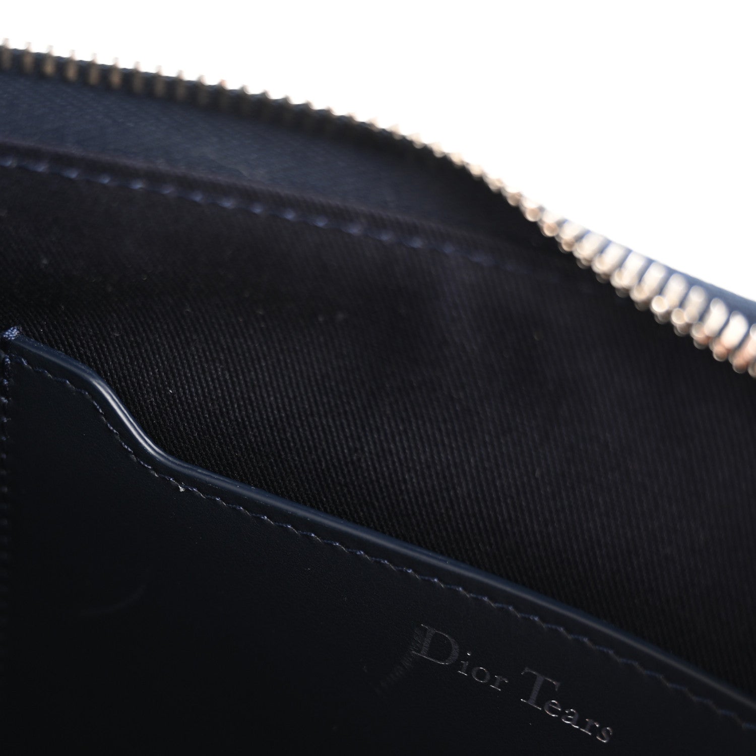 Christian Dior x Denim Tears A5 Oblique Flat Pouch Wristlet Blue 8 of 8