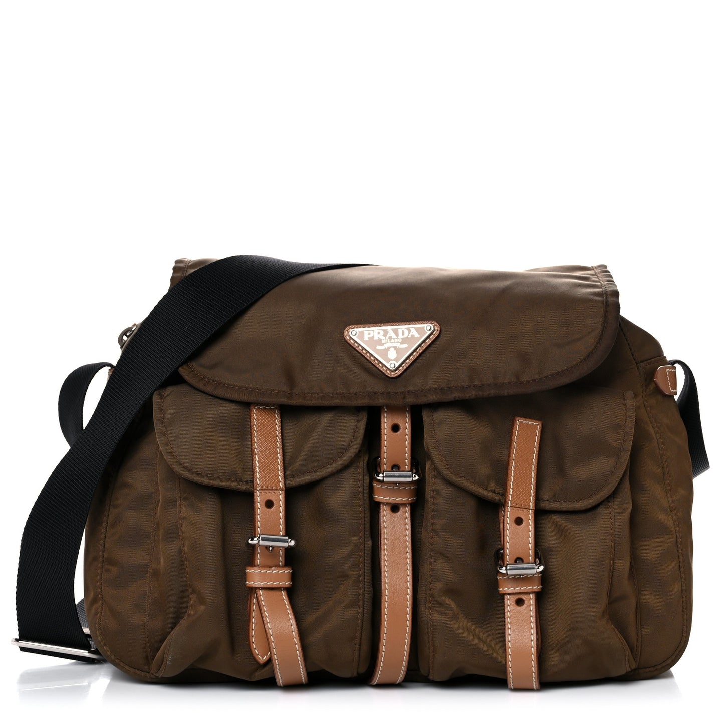 Tessuto Nylon Messenger Bag Bruciato