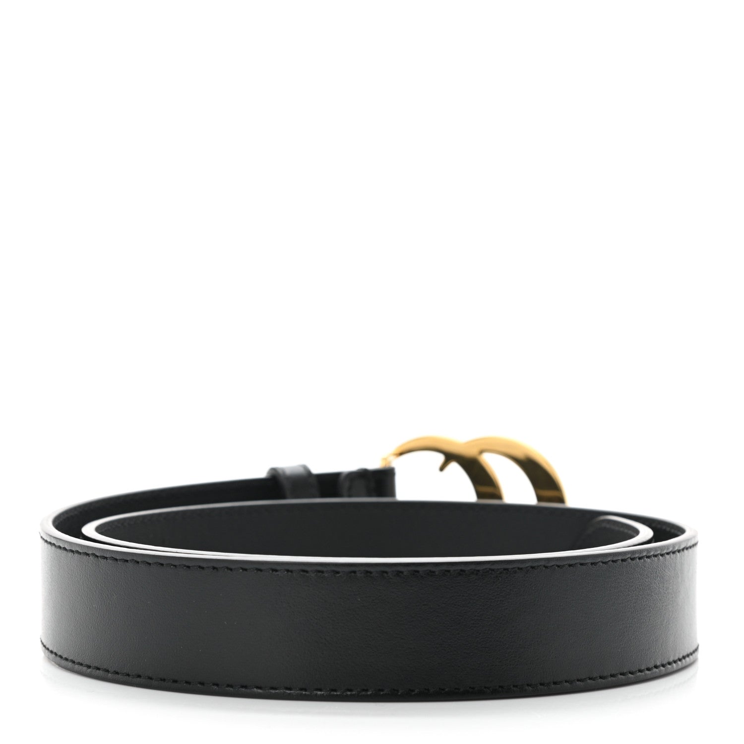 Gucci Plutone Calfskin Double G 30mm Belt 75 30 Black 2 of 5