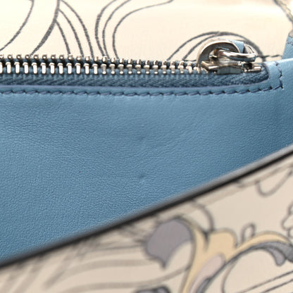 Prada X JAMES JEAN Glace Calfskin Rabbit Print Wallet On Chain Opaline 9 of 10