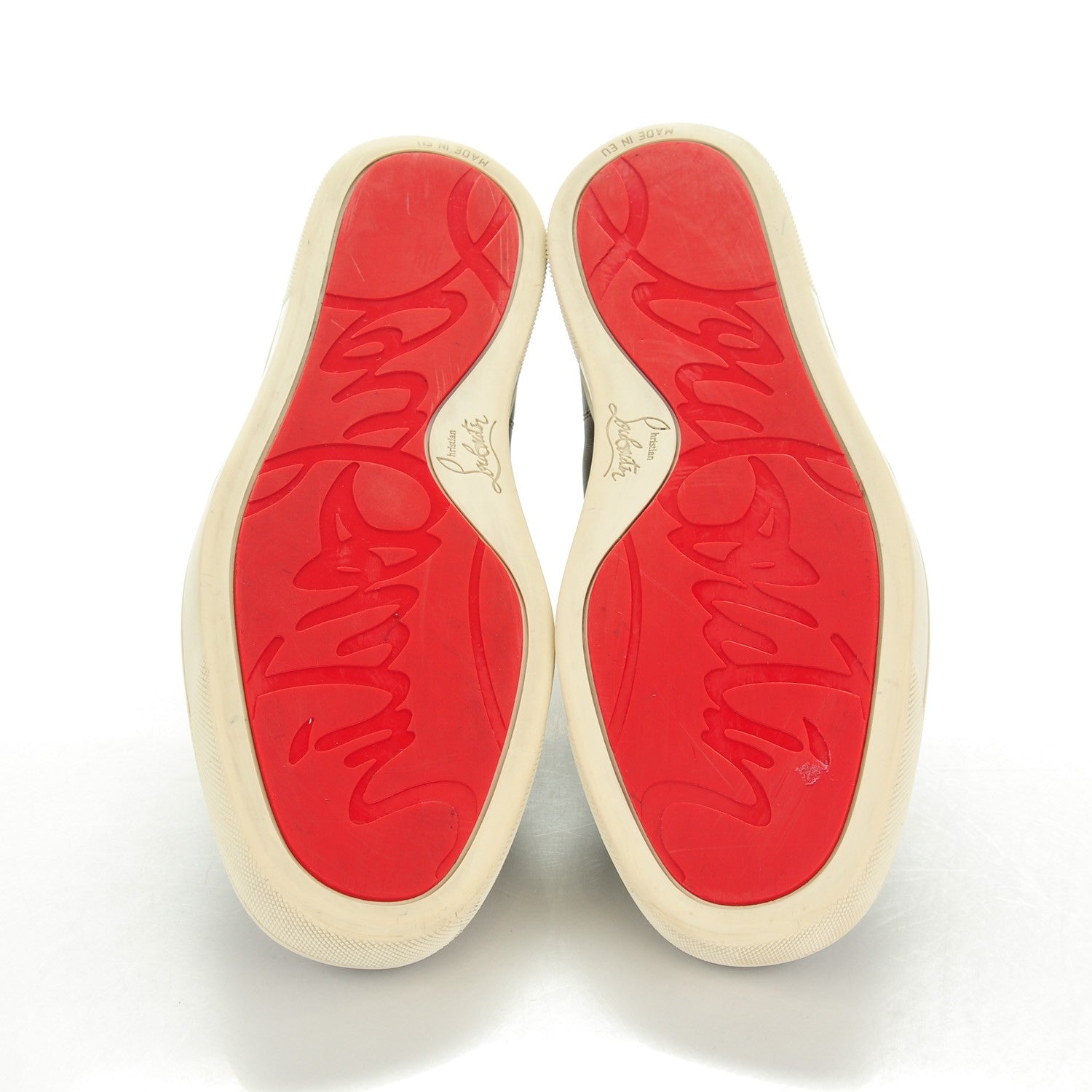Christian Louboutin Calfskin Mens Flat Nono Sneakers 40.5 Mastic 5 of 8