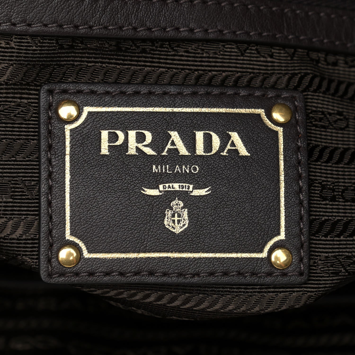 Prada Tessuto Nylon Soft Calf Small Tote Bruciato 6 of 10