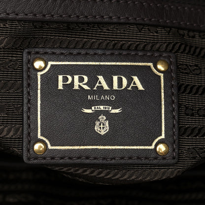 Prada Tessuto Nylon Soft Calf Small Tote Bruciato 6 of 10