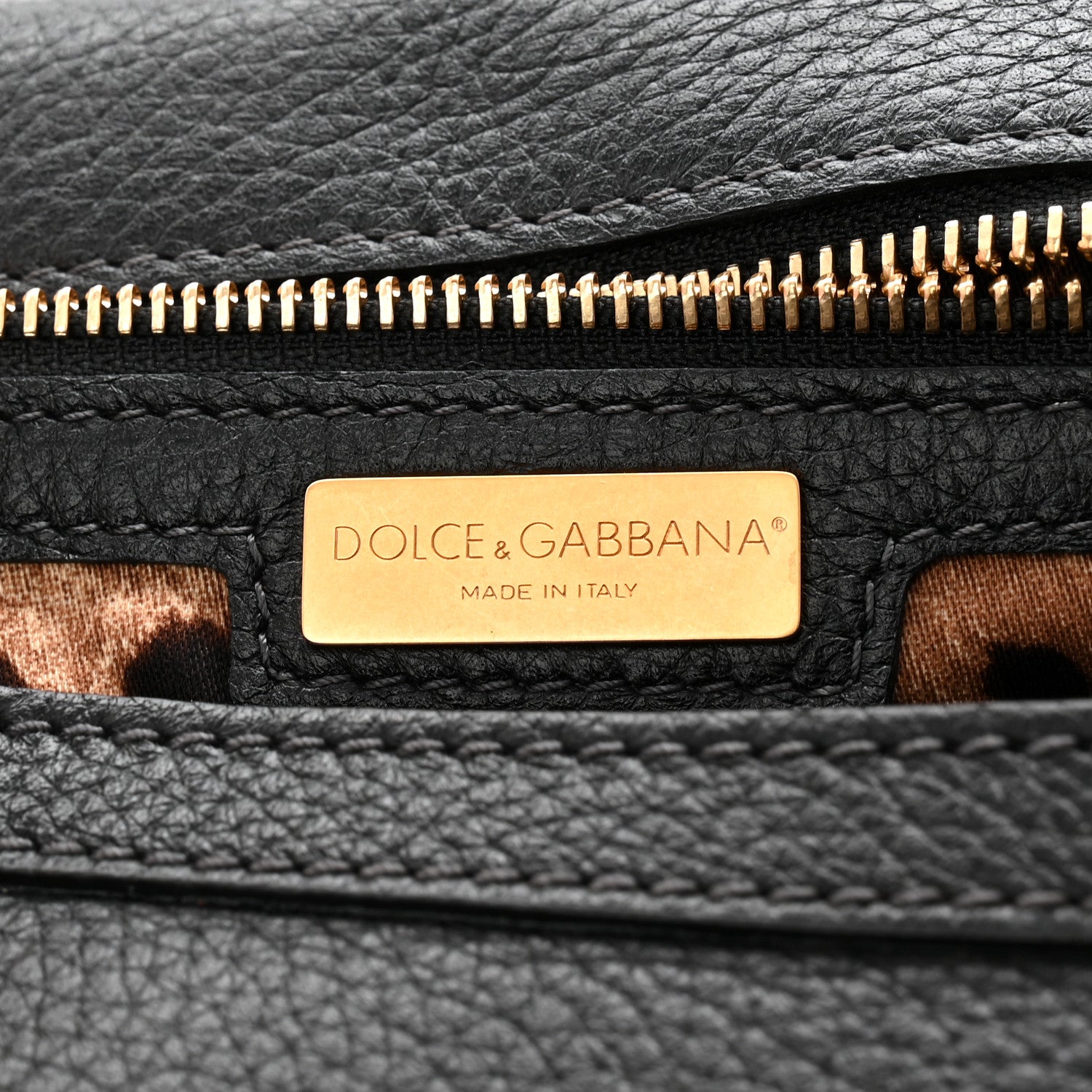 Dolce & Gabbana Deerskin Cervo Large Miss Sicily Satchel Black 10 of 17