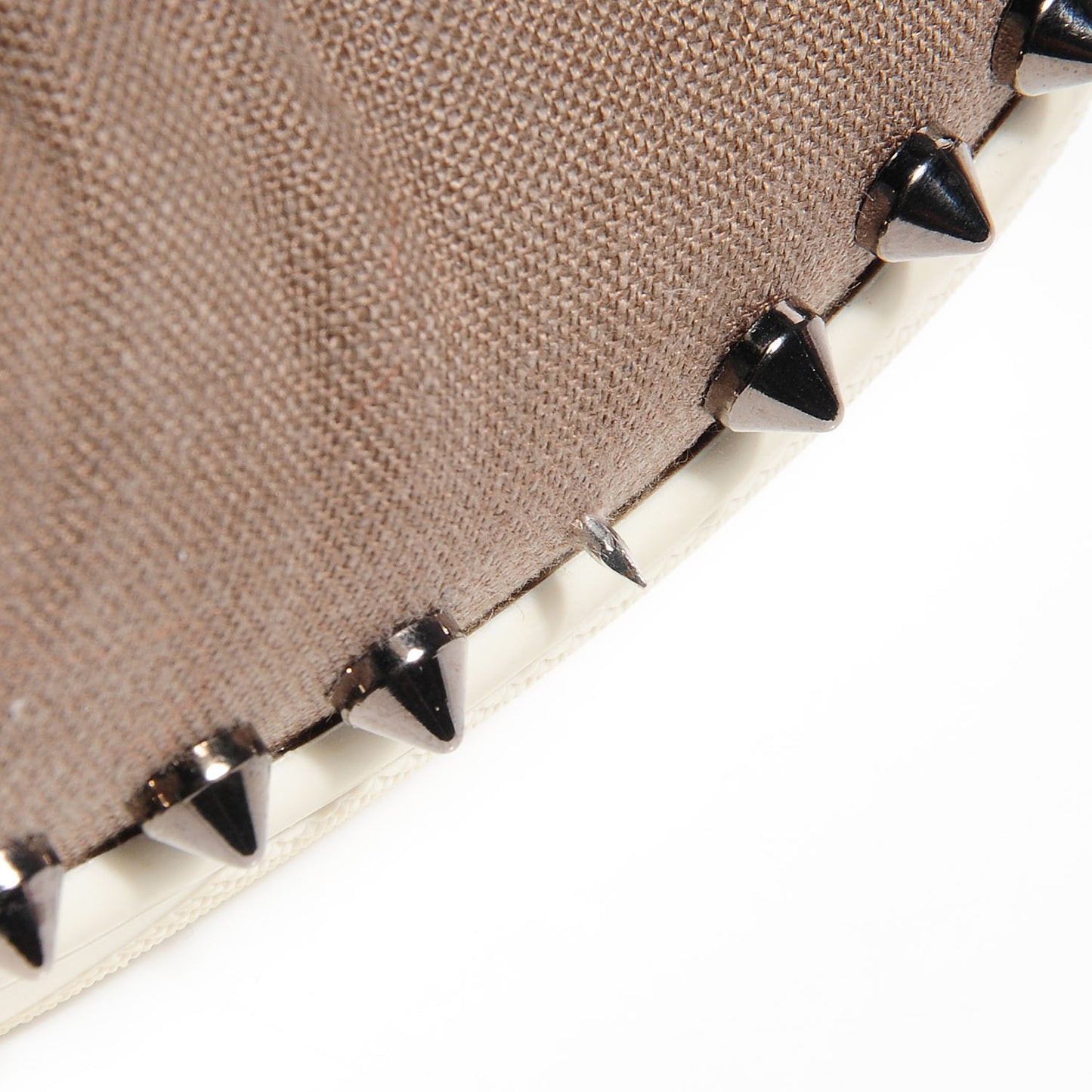 Mens Canvas Spikes Pik Boat Flat 45 Beige