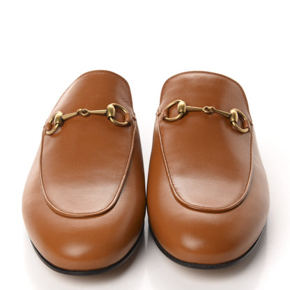 Gucci Malaga Kid Womens Princetown Slippers 38 Cognac 2 of 10