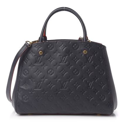 Louis Vuitton Empreinte Montaigne MM Marine Rouge 1 of 11