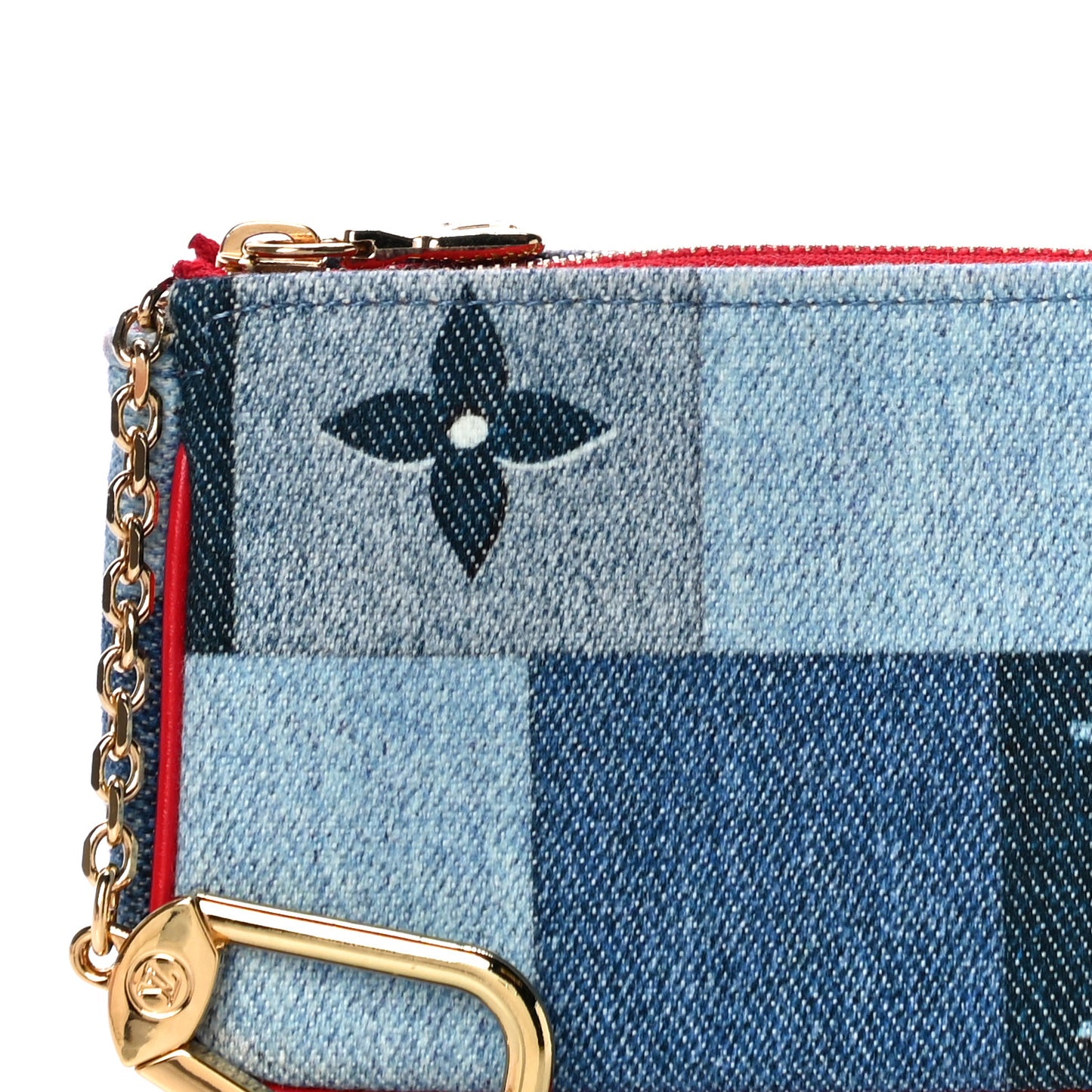 Denim Micro Pochette Accessories Denim Rouge