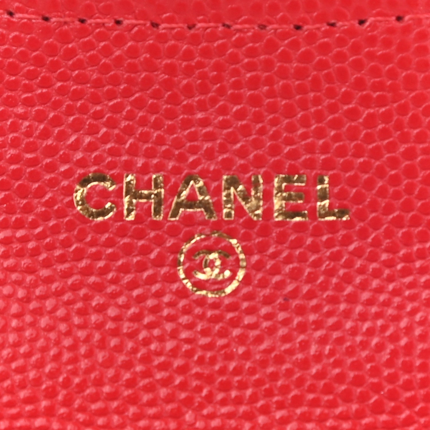 Chanel Caviar Quilted Flap Card Holder Wallet Red 6 of 9