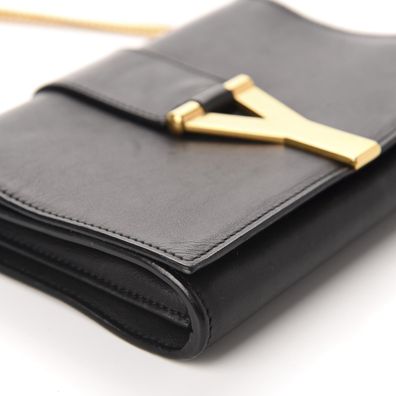 Saint Laurent Calfskin Small Classic Y Satchel Bag Black 6 of 10