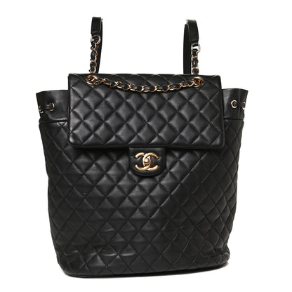 Chanel Lambskin Quilted Large Urban Spirit Backpack Black 1 of 12