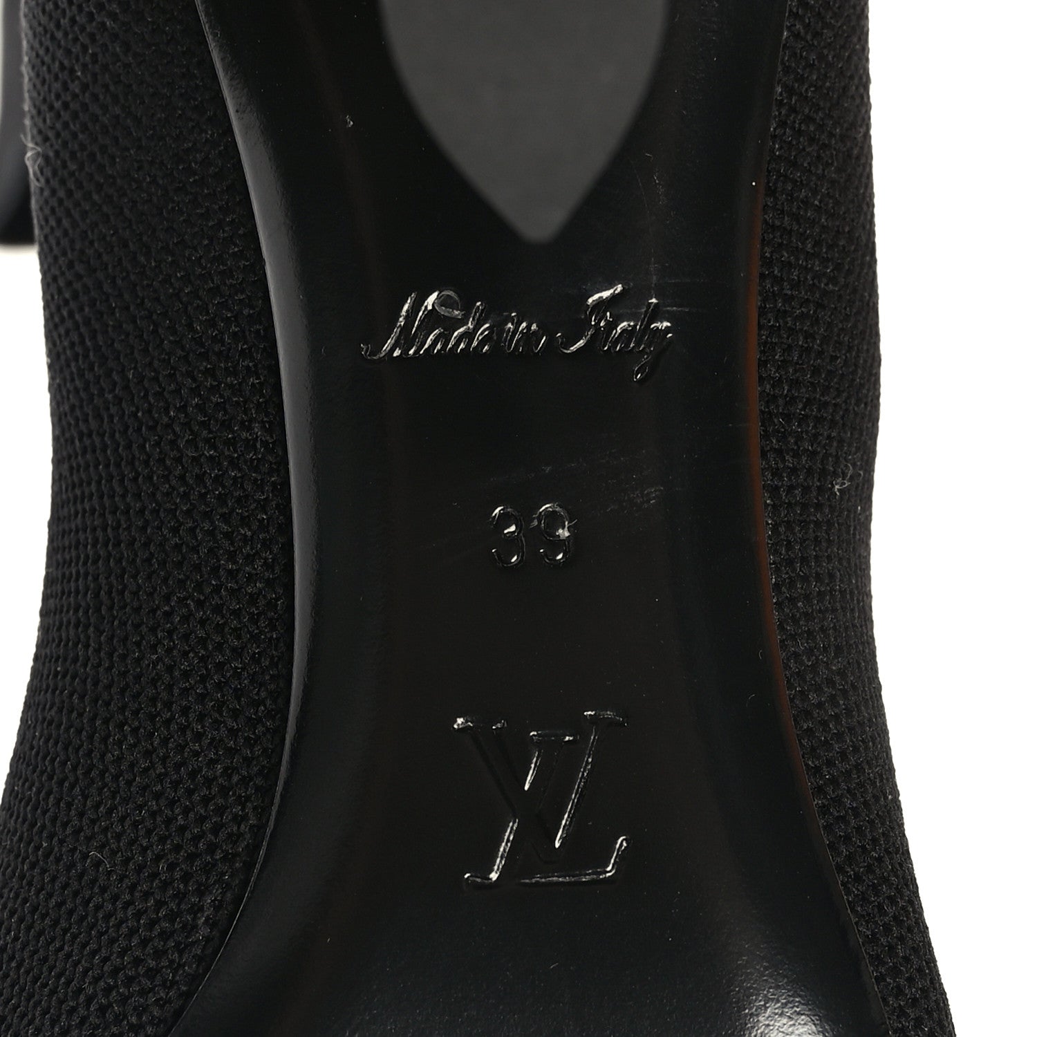 Louis Vuitton Monogram Stretch Fabric Silhouette Ankle Boots 39 Black 6 of 8