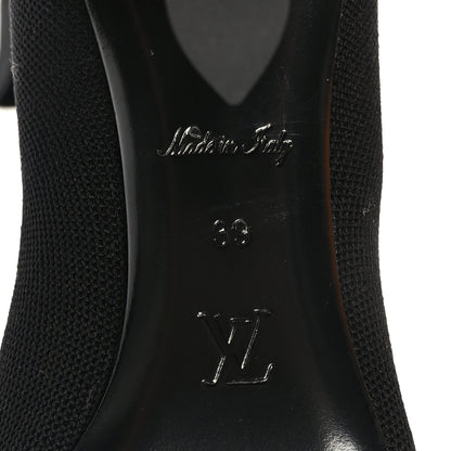 Louis Vuitton Monogram Stretch Fabric Silhouette Ankle Boots 39 Black 6 of 8