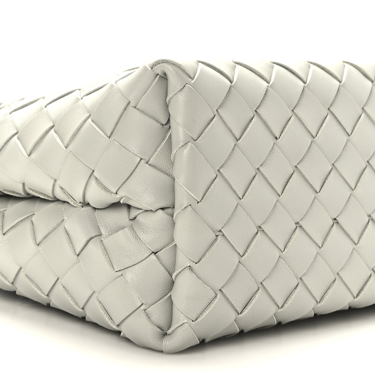 Nappa Intrecciato Small Andiamo Shoulder Bag Agate Grey