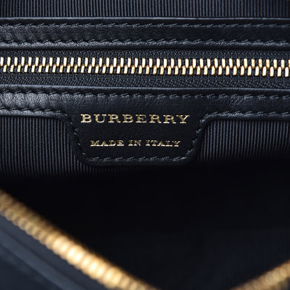 Burberry Smooth Calfskin 1983 Knight Check Link Bowling Bag Black 6 of 8