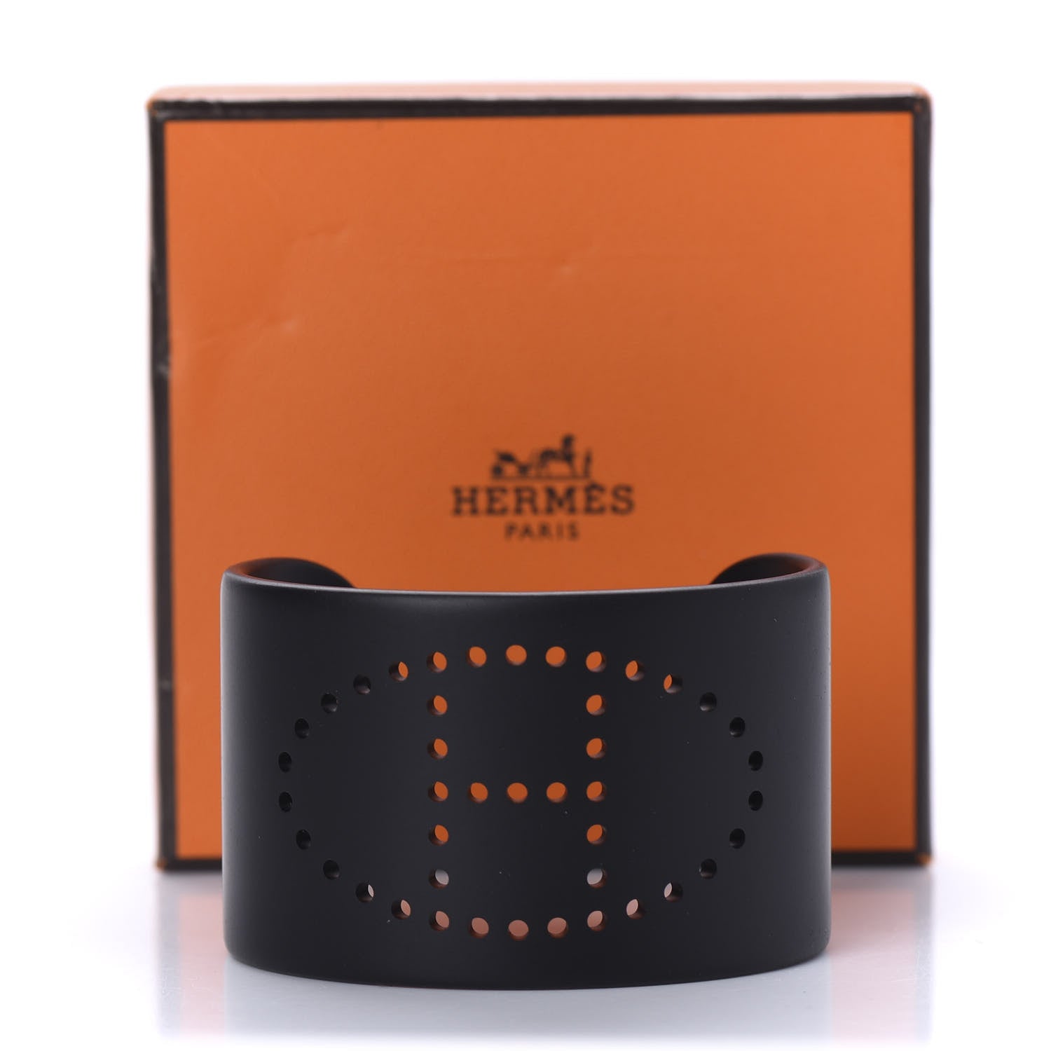 Hermes Aluminium Evelyne Sunset Cuff Bracelet T3 Black 5 of 5