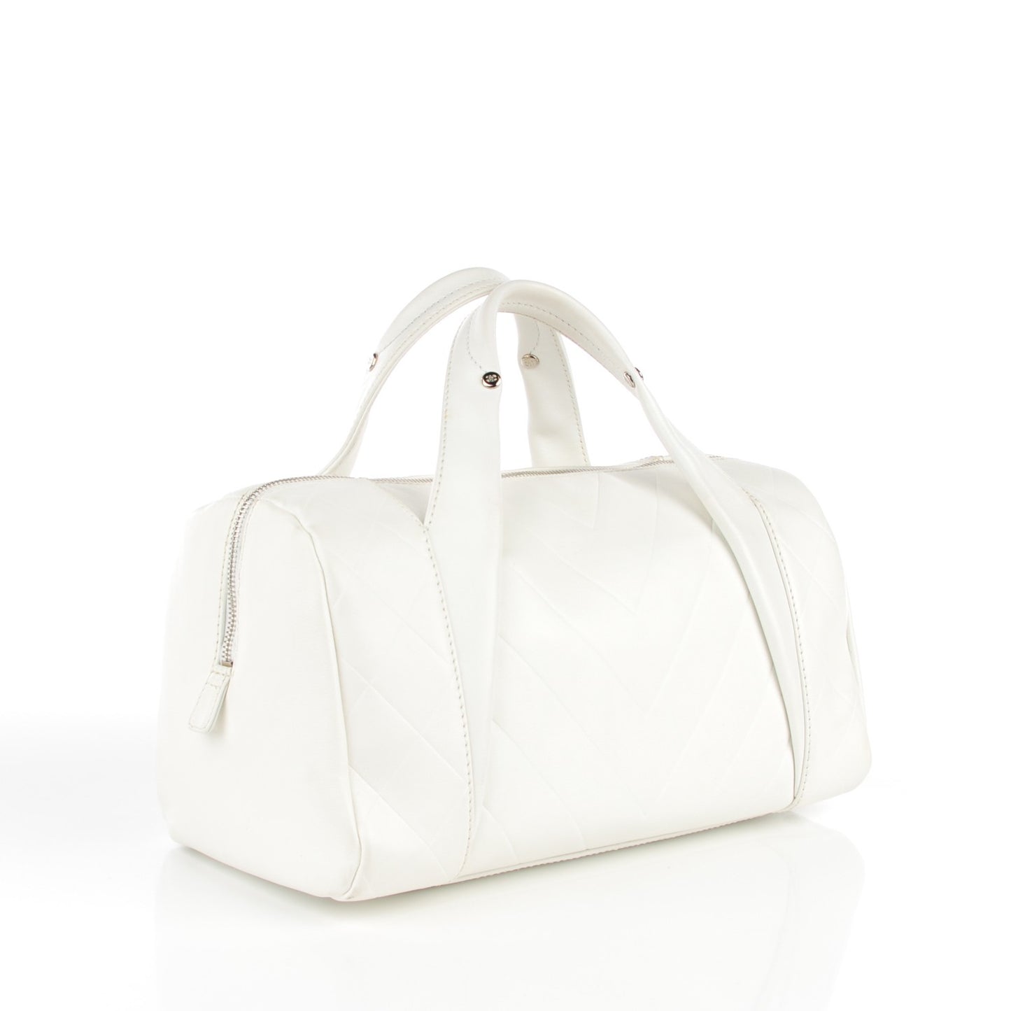 Calfskin CC Chevron All Day Long Boston White