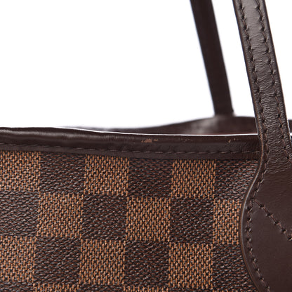 Louis Vuitton Damier Ebene Neo Neverfull MM Rose Ballerine 21 of 38