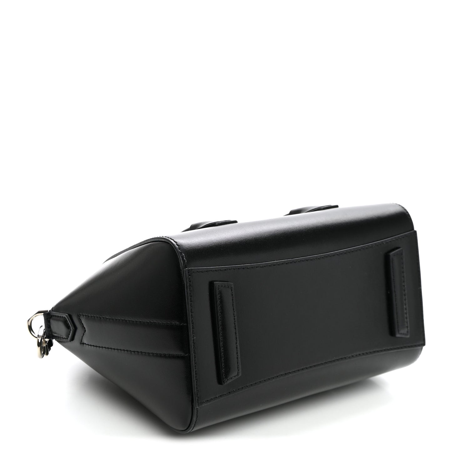 Box Calfskin Mini Lock Antigona Shoulder Bag Black