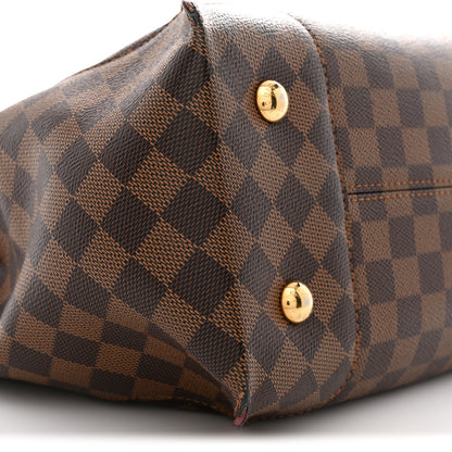 Louis Vuitton Damier Ebene Caissa Hobo Cherry 9 of 14