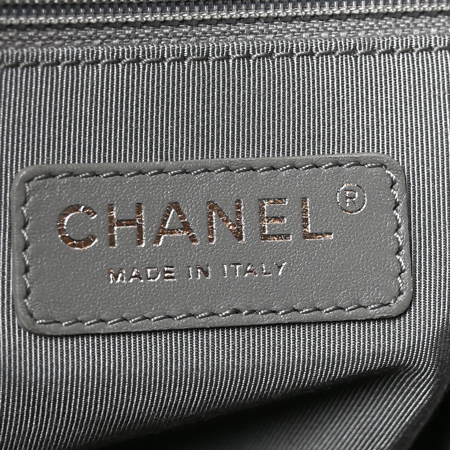 Chanel Caviar Quilted French Riviera Hobo Dark Grey 6 of 10