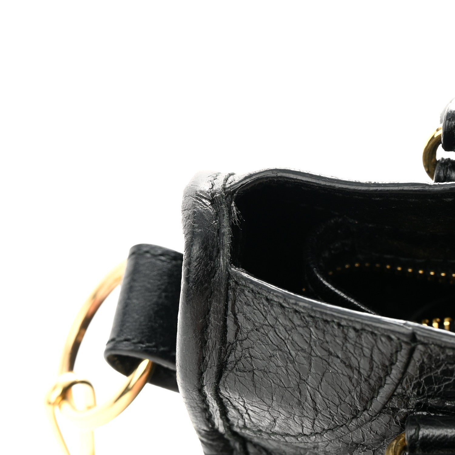 Balenciaga Agneau Classic Gold Hardware Mini City Black 12 of 13