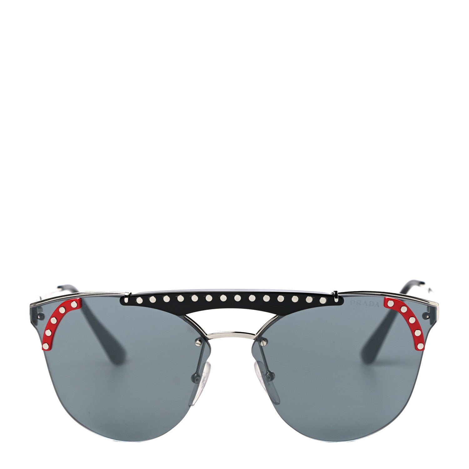 Prada Sunglasses SPR53U Black Silver 4 of 7