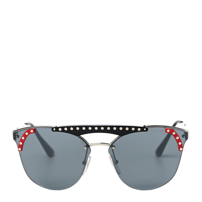 Prada Sunglasses SPR53U Black Silver 4 of 7