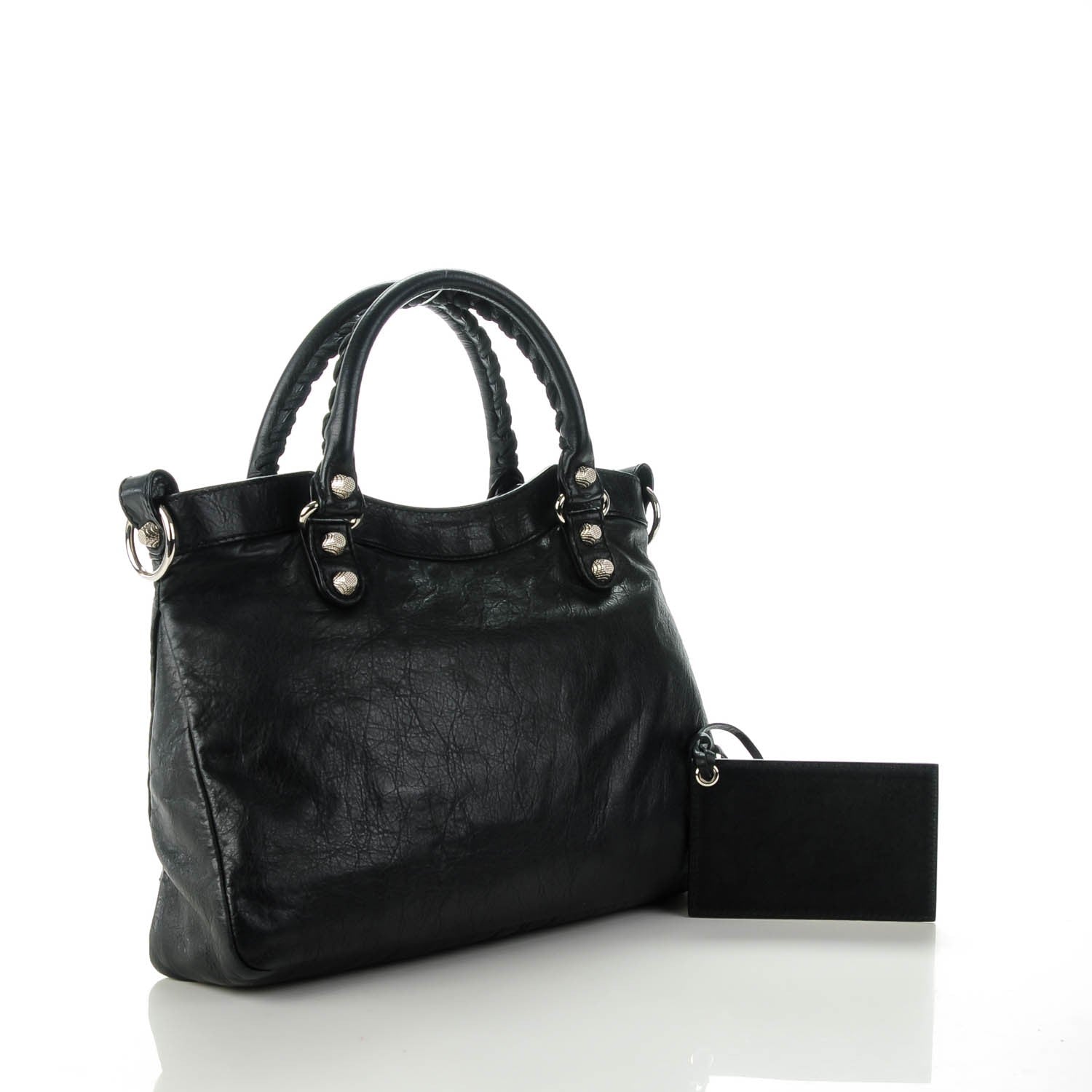 Balenciaga Agneau Giant 12 Silver Hardware Town Black 3 of 7