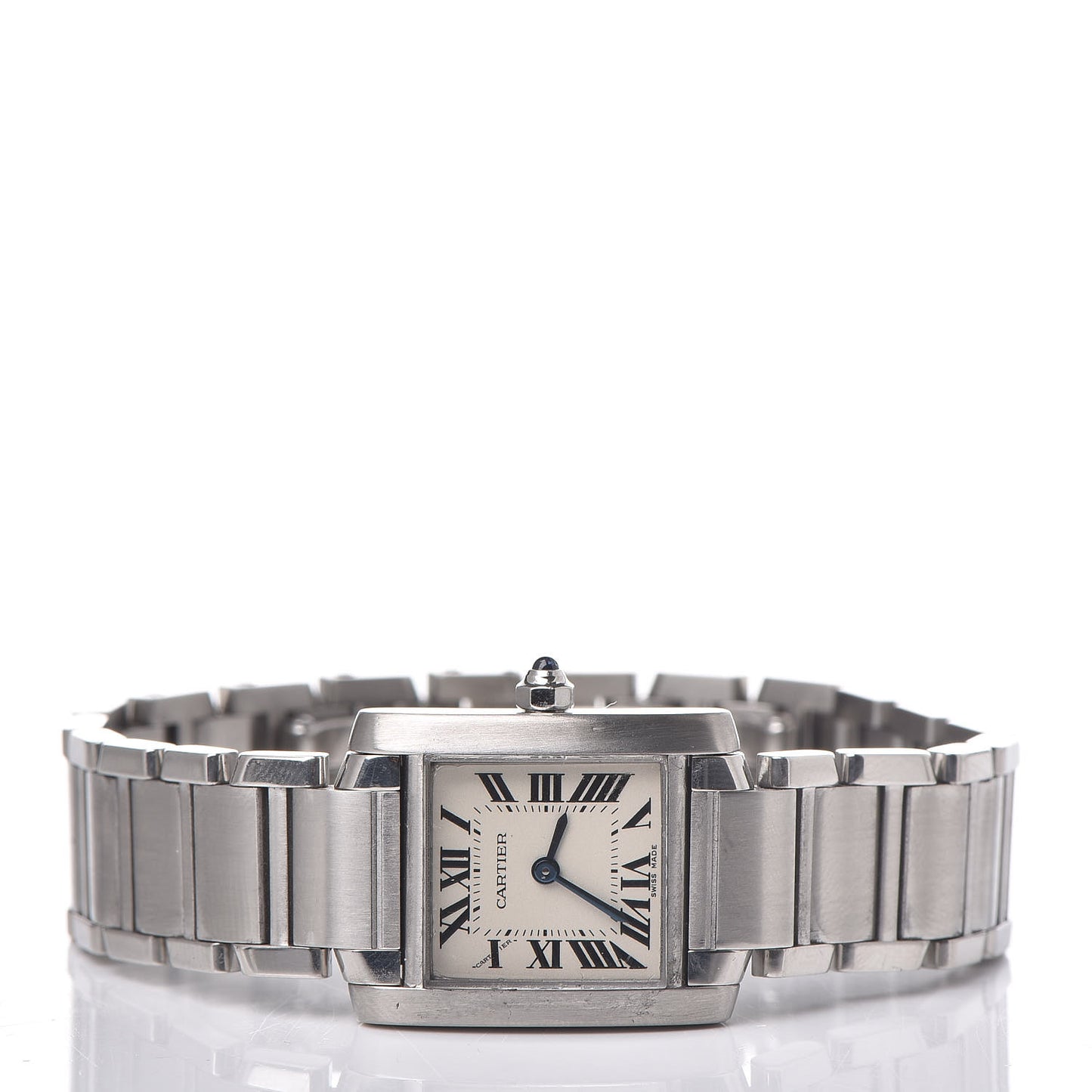 Stainless Steel 20mm Tank Francaise Quartz Watch