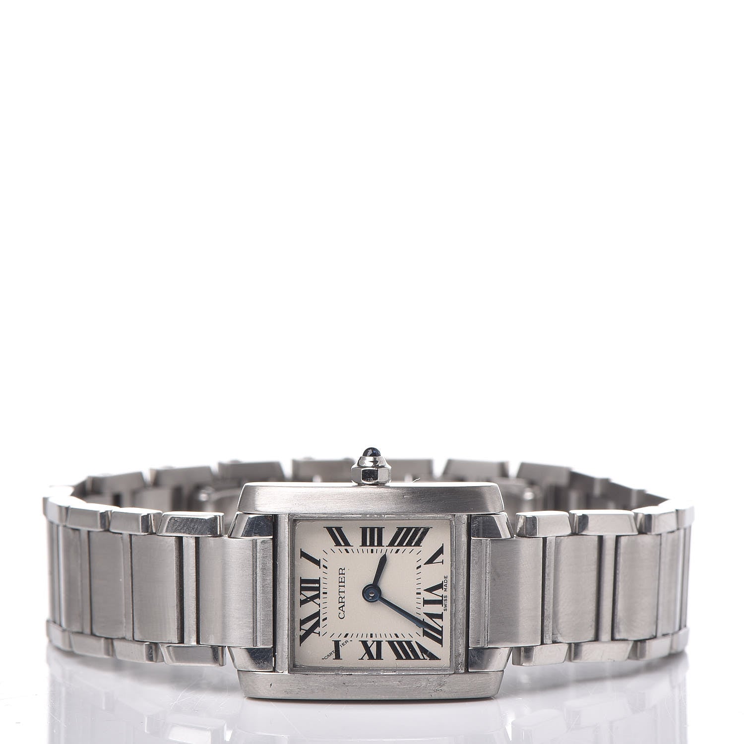 Cartier Stainless Steel 20mm Tank Francaise Quartz Watch 3 of 7