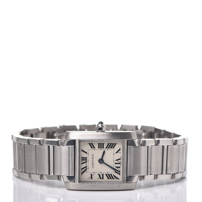 Cartier Stainless Steel 20mm Tank Francaise Quartz Watch 3 of 7
