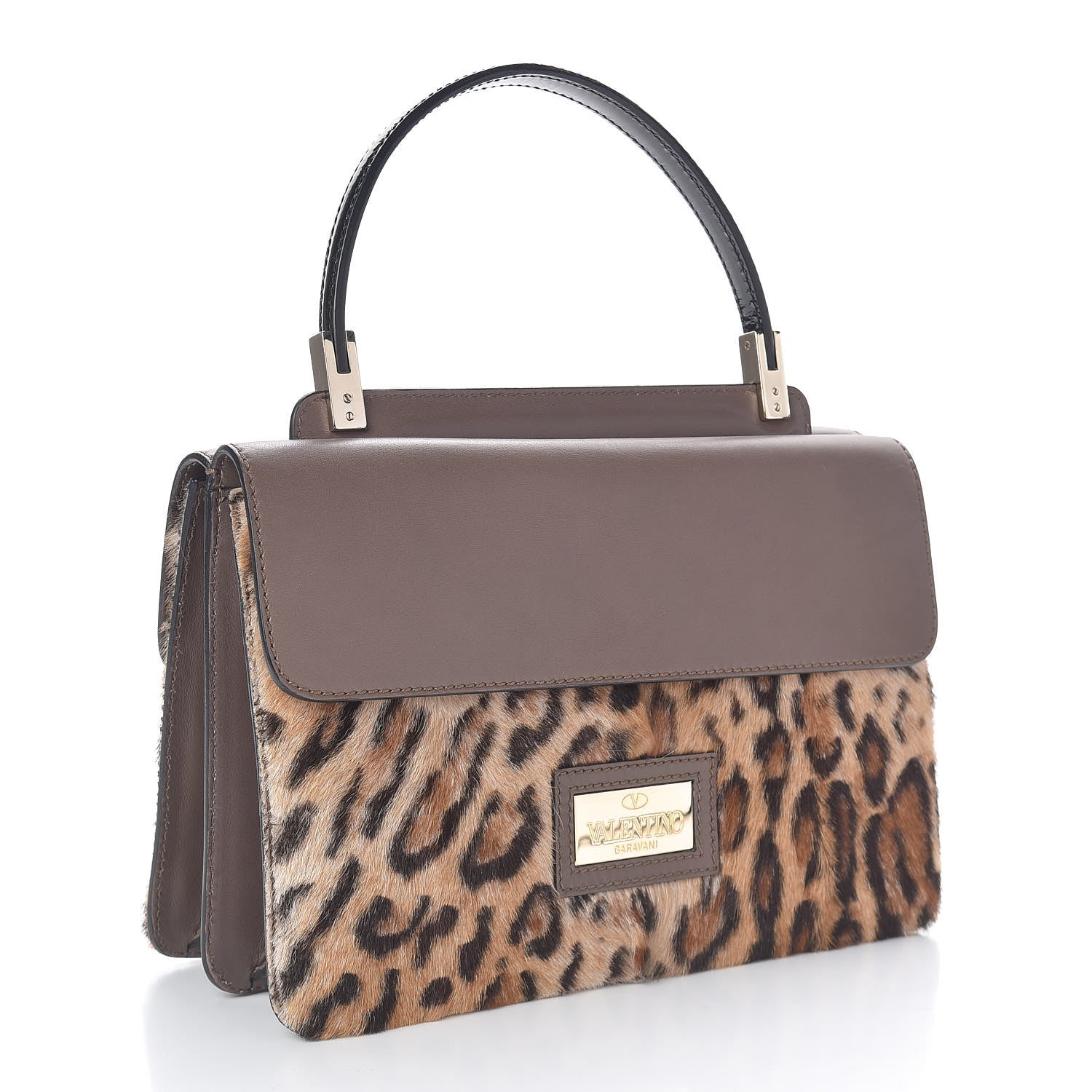 Valentino Garavani Calf Hair Leopard Print Aphrodite Bow Satchel 3 of 11