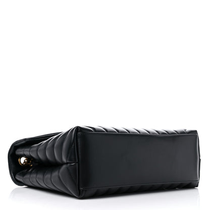 Saint Laurent Calfskin Y Quilted Monogram Medium Loulou Chain Satchel Black 4 of 10