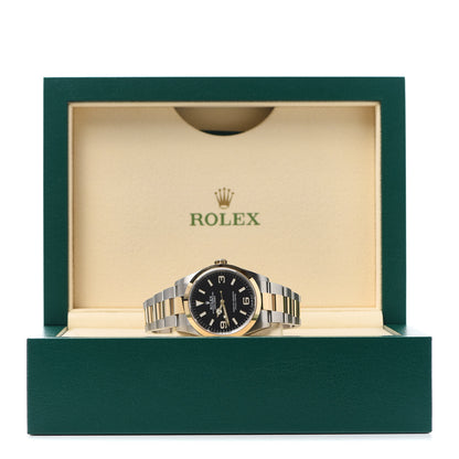Rolex Stainless Steel 18K Yellow Gold 36mm Oyster Perpetual Explorer Watch Black 124273 6 of 6