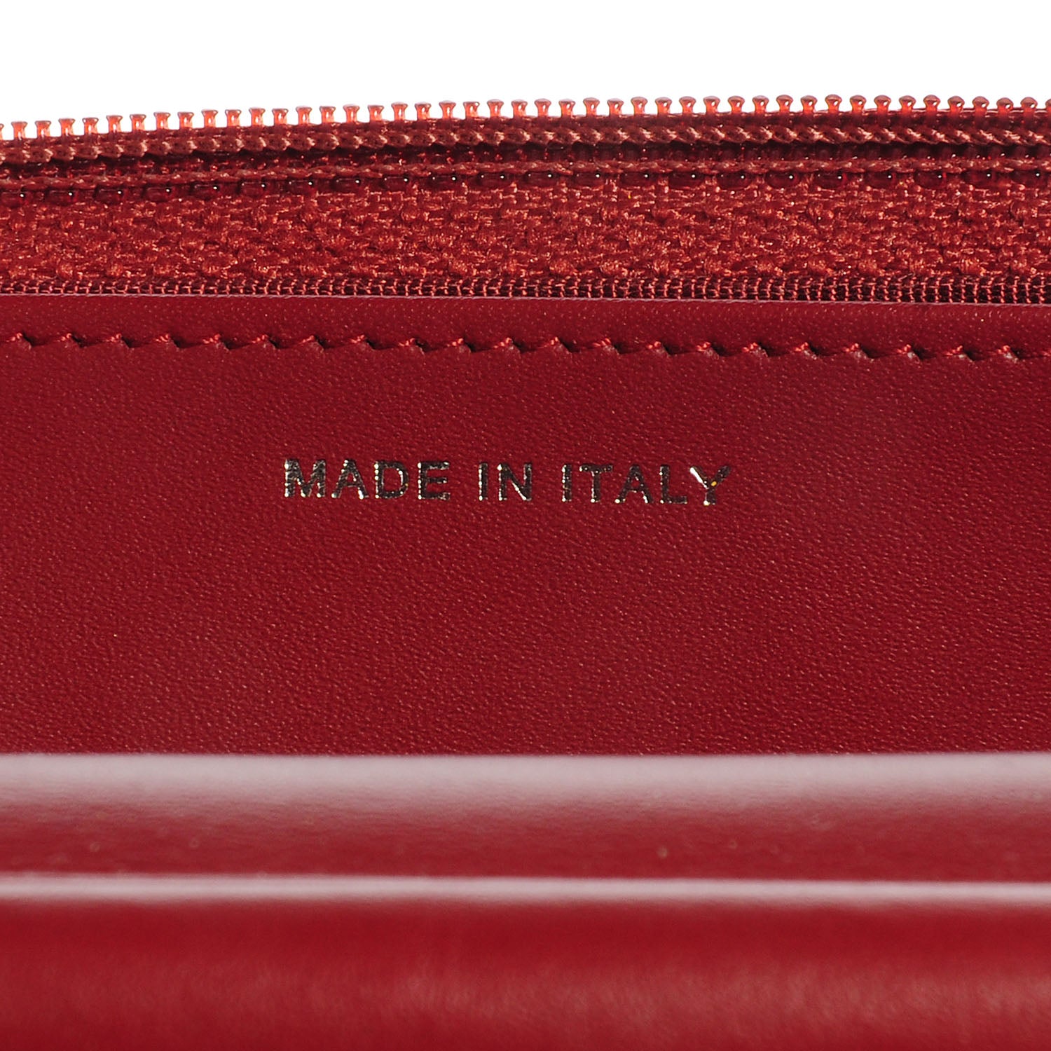Chanel Patent Quilted Wallet On Chain WOC Red 7 of 8