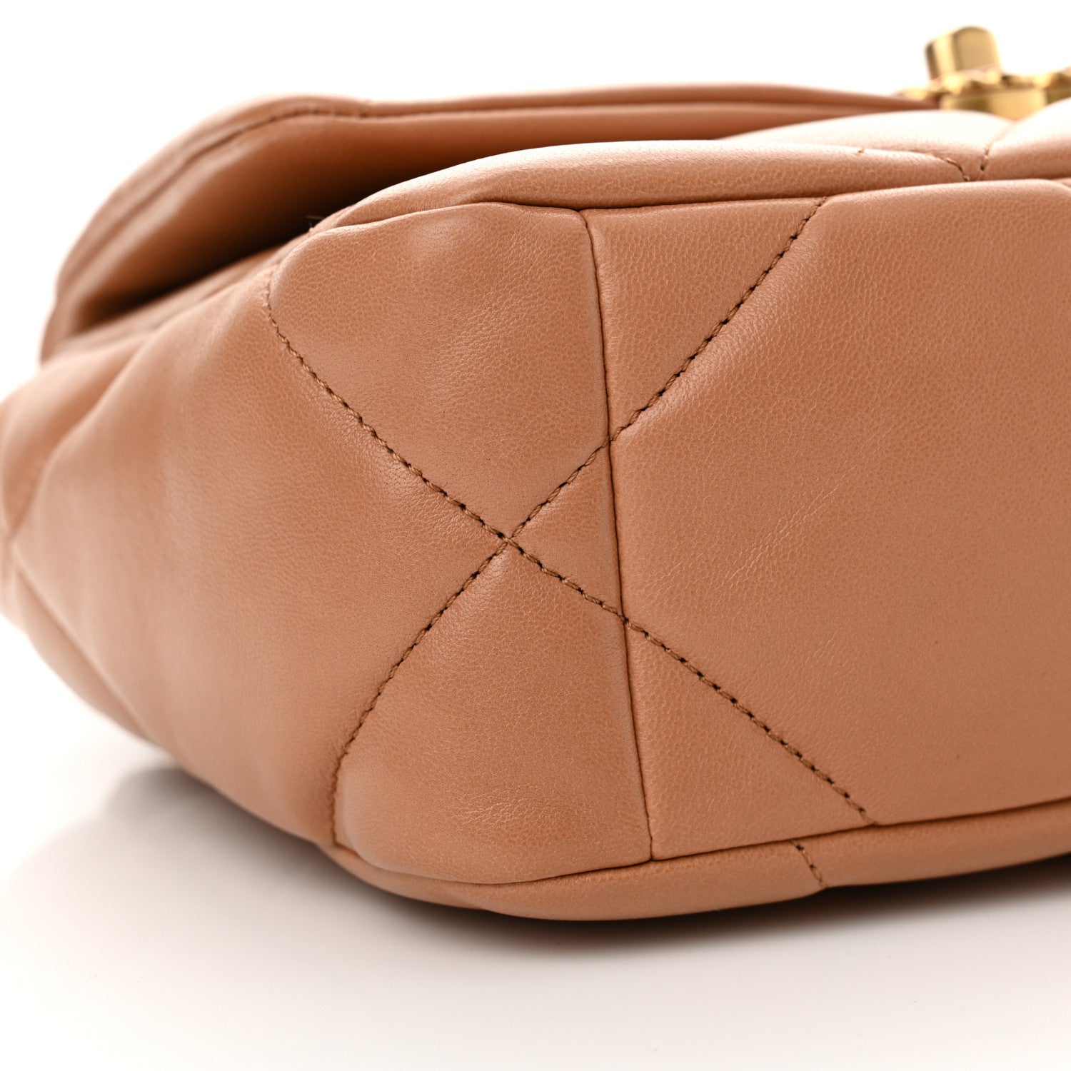 Chanel Lambskin Quilted Medium Chanel 19 Flap Brown 9 of 11