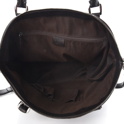 Gucci Guccissima Large GG Charm Convertible Dome Satchel Dark Brown 4 of 11