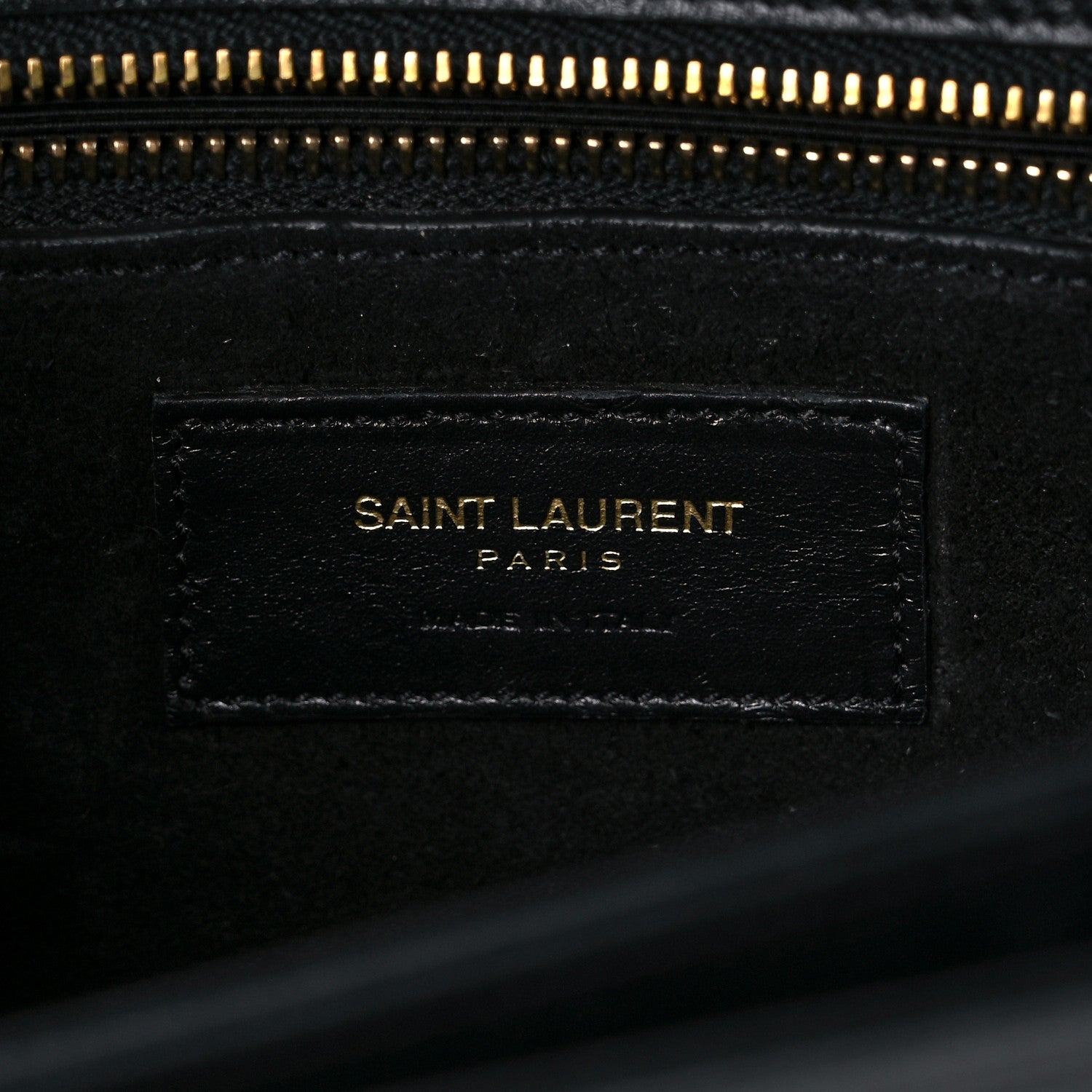 Saint Laurent Smooth Calfskin Medium Classic Monogram Universite Bag Black 7 of 21