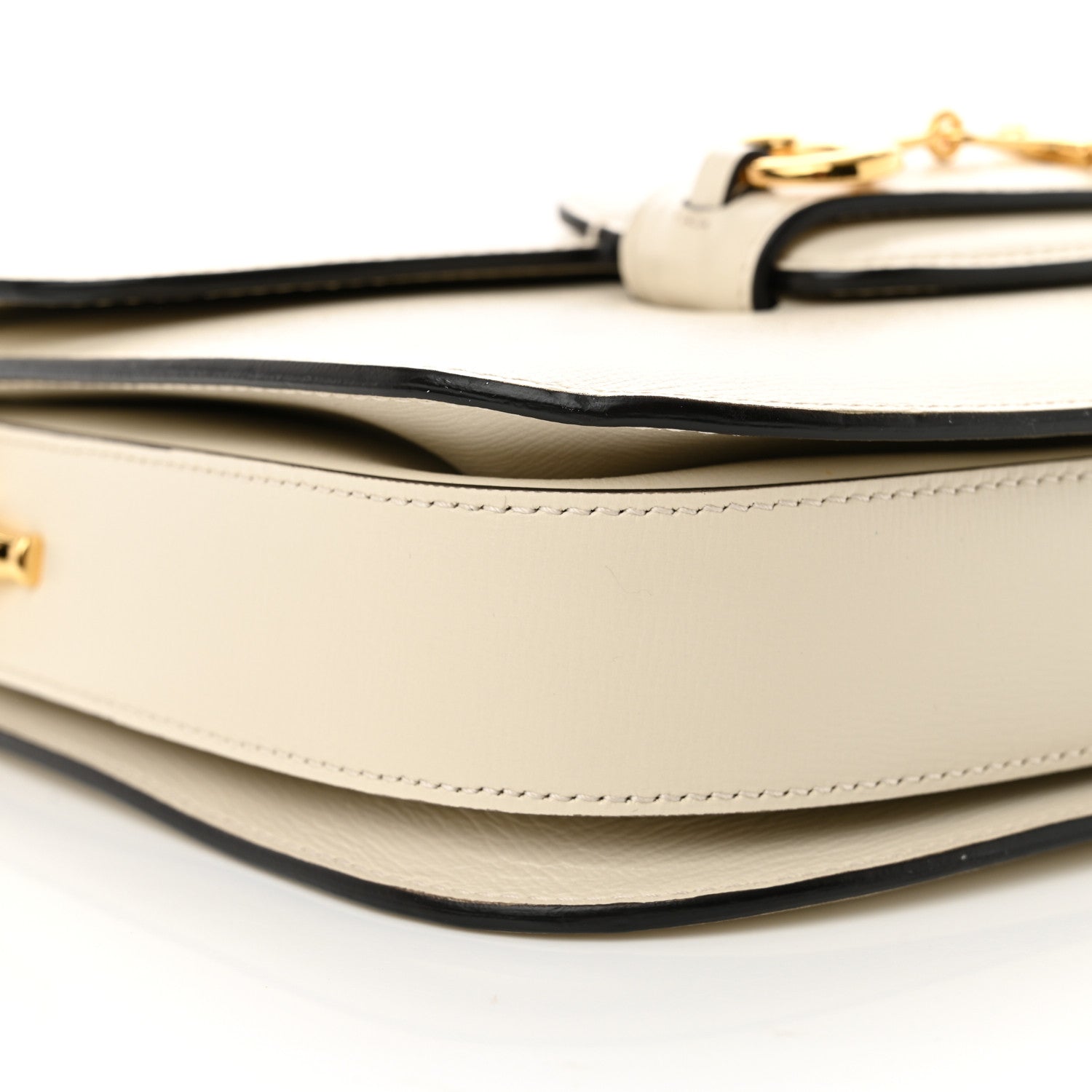 Gucci Azalea Calfskin Horsebit 1955 Shoulder Bag Mystic White 9 of 11