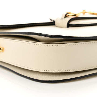 Gucci Azalea Calfskin Horsebit 1955 Shoulder Bag Mystic White 9 of 11