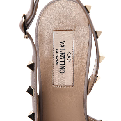 Valentino Garavani Nappa Rockstud Half D'Orsay Slingback 85mm Pumps 37.5 Rosso Valentino Poudre 7 of 9
