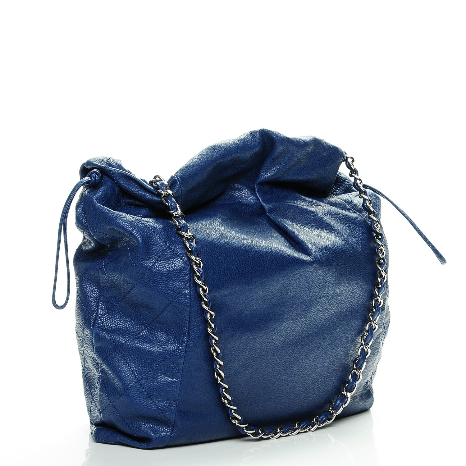 Chanel Caviar 31 Drawstring Tote Blue 3 of 7
